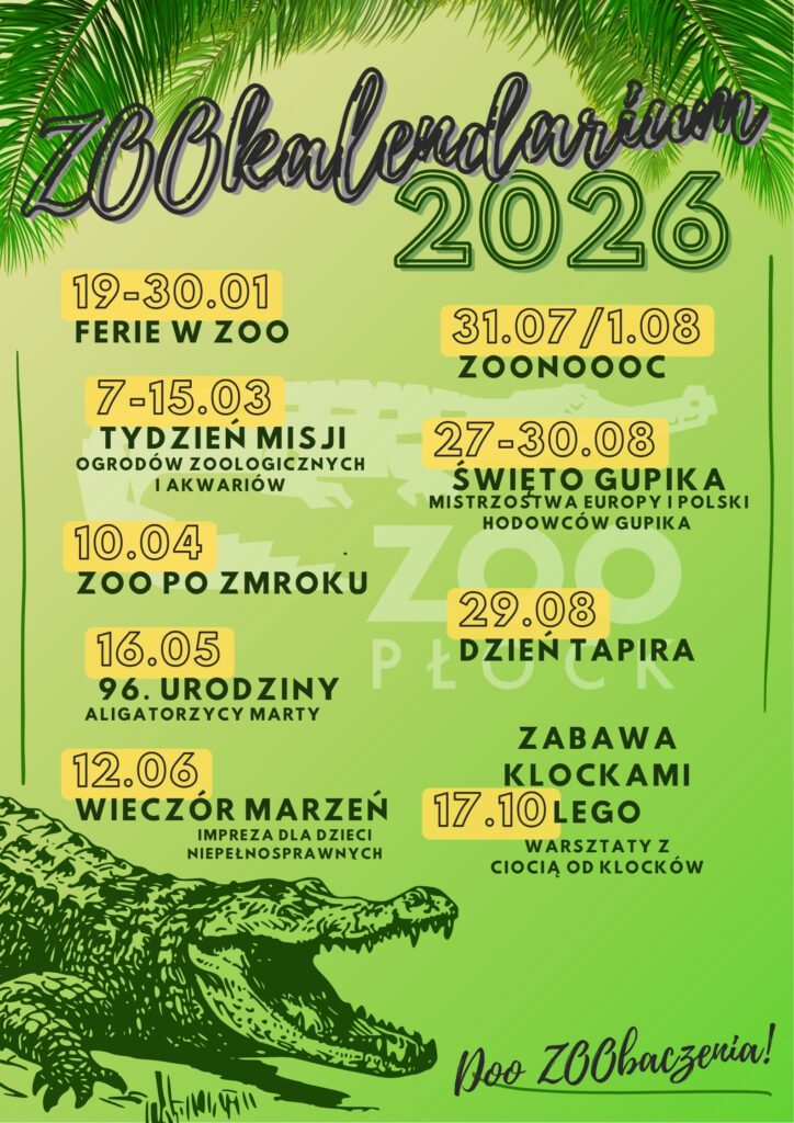 Kalendarz imprez ZOO Płock 2026
